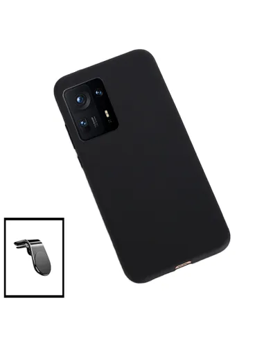 Kit Suporte Magnético L + Capa Silicone Líquido para Xiaomi Mix 4