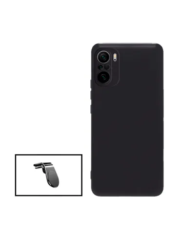 Kit Suporte Magnético L + Capa Silicone Líquido para Xiaomi Poco X3 GT