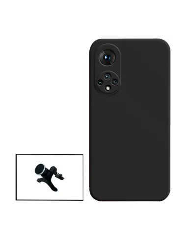 Kit Suporte Magnético Reforçado + Capa Silicone Líquido para Huawei Nova 9