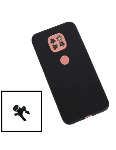 Kit Suporte Magnético Reforçado + Capa Silicone Líquido para Motorola Moto G9 Play