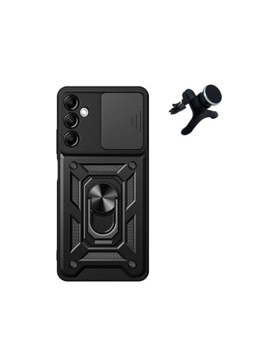 Kit Suporte Magnético de Carro Reforçado + Capa Magnetic Military Defender Slide Window Anti-Impacto Phonecare para Samsung Gala