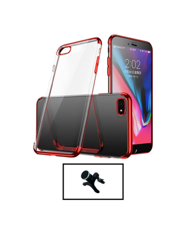 Kit Suporte Magnético de Carro Reforçado + Capa SlimArmor para Apple iPhone SE 2022 - Vermelho