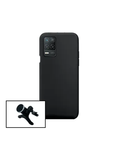 Kit Suporte Magnético Reforçado + Capa Silicone Líquido para Realme 8 5G