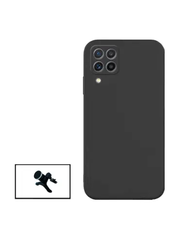 Kit Suporte Magnético Reforçado + Capa Silicone Líquido para Samsung Galaxy M32