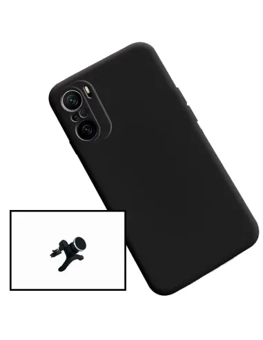 Kit Suporte Magnético Reforçado + Capa Silicone Líquido para Xiaomi Mi 11X