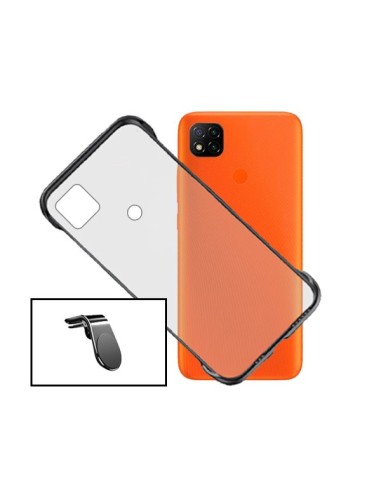 Kit Suporte Magnético L Safe Driving Carro + Capa Invisible Bumper para Xiaomi Poco C31