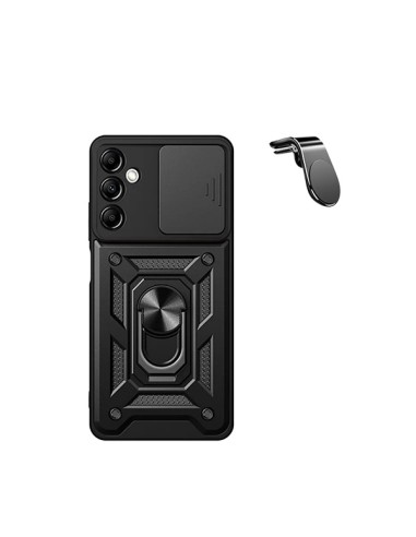 Kit Suporte Magnético L Safe Driving Carro + Capa Magnetic Military Defender Slide Window Anti-Impacto Phonecare para Samsung Ga