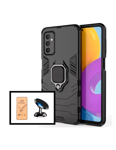 Kit Película CeramicGlass + Capa Military + Suporte Magnético para Samsung Galaxy M52 5G