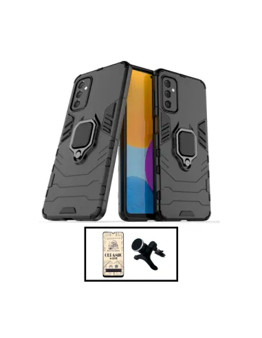 Kit Película CeramicGlass + Capa Military + Suporte Magnético Reforçado para Samsung Galaxy A13 5G