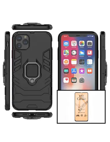 Kit Película CeramicGlass + Capa Military para iPhone 13 Pro