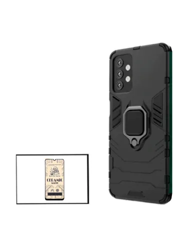 Kit Película CeramicGlass + Capa Military para Samsung Galaxy M32 5G