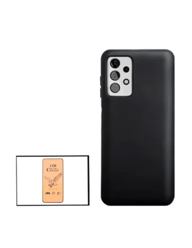 Kit Película CeramicGlass + Capa Silicone Líquido para Samsung Galaxy A52s 5G