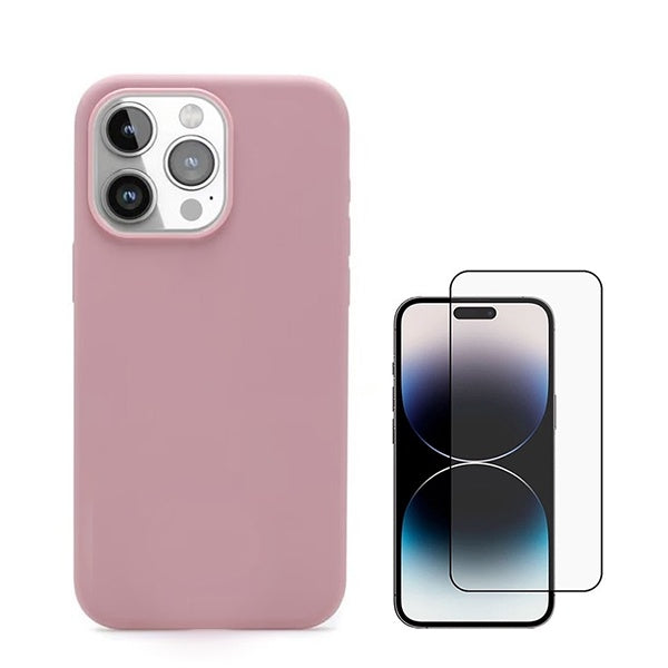 Capa Silicone + Vidro Premium
