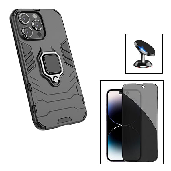 Kit Capa Military + Anti-Spy + Suporte