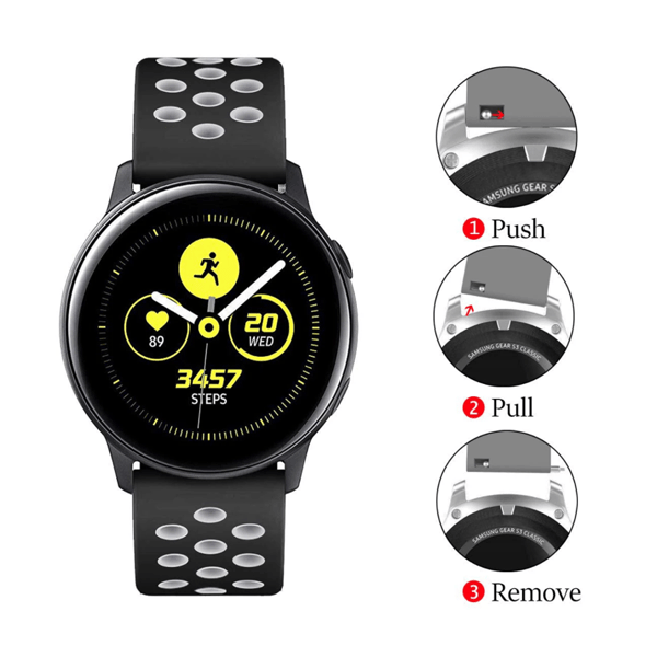 Bracelete Sportystyle PHONECARE Para Honor Watch 5 Pro - Preto / Verde