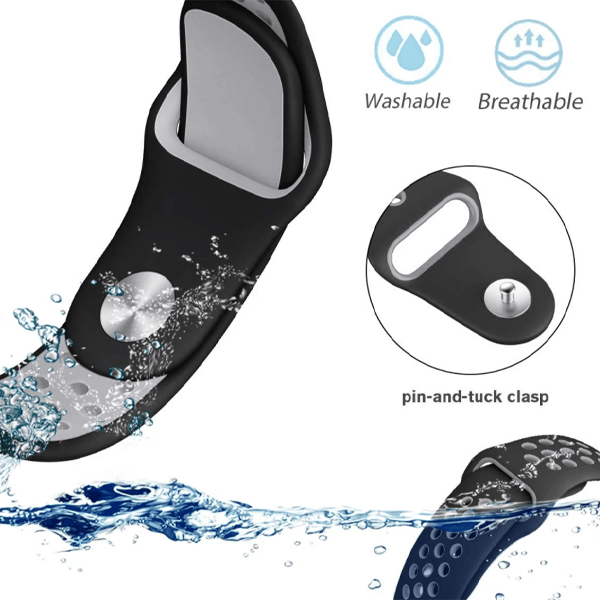 Bracelete Sportystyle PHONECARE Para Garmin Venu 4 - 45 mm - Preto / Verde