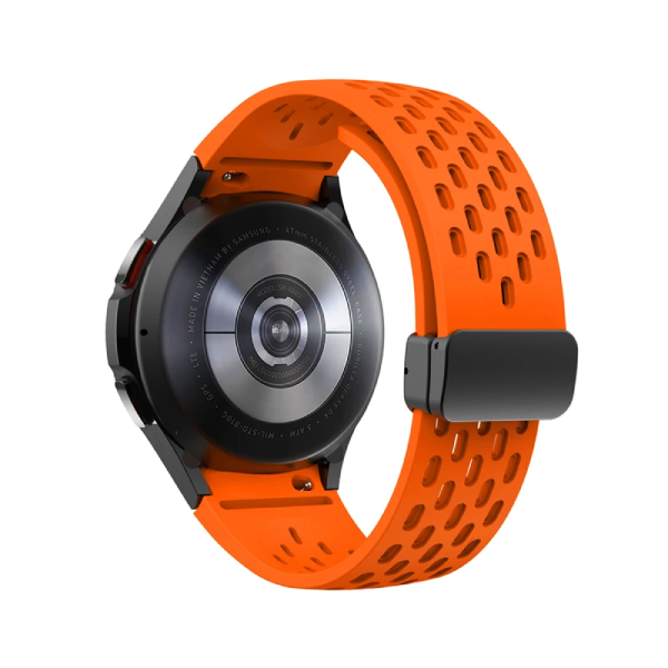 Bracelete MagneticBreathSilicon PHONECARE Para Coros Apex 2 - Laranja