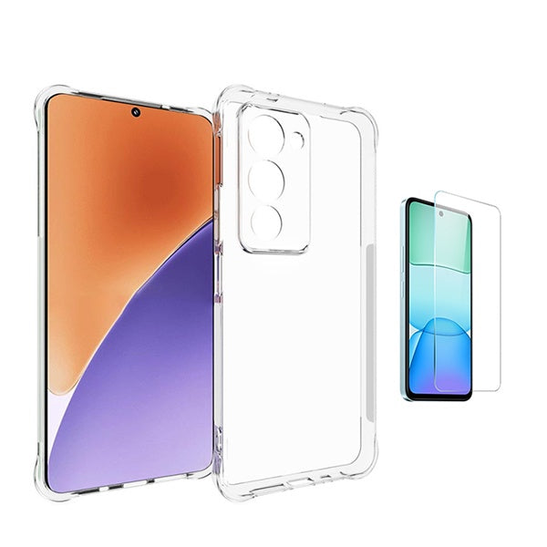 Kit Capa Superprotect Anti-Shock + Película de Vidro Clearglass PHONECARE Para Xiaomi Redmi 15 - Transparente