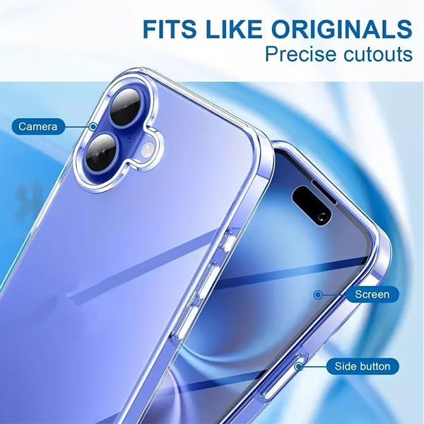 Kit Capa 360° Impact Protection + 1 Gripholder + 1 Suporte PHONECARE Para Apple iPhone 17 - Transparente/Branco