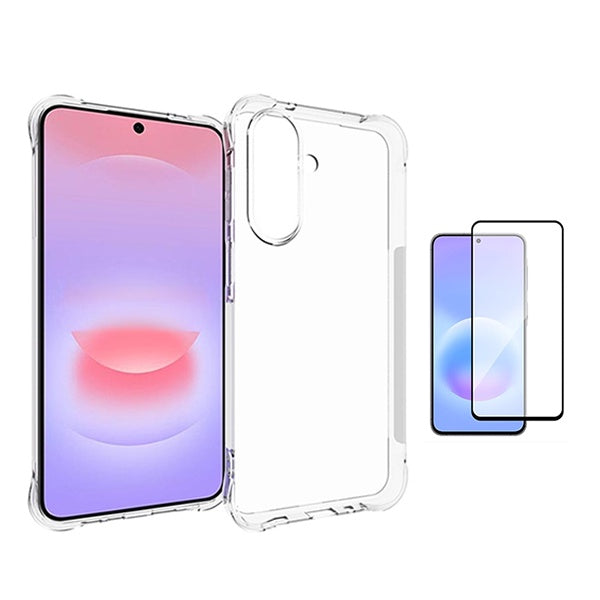 Kit Capa Superprotect Anti-Shock + Vidro Temperado PHONECARE Para Samsung Galaxy A27 - Transparente
