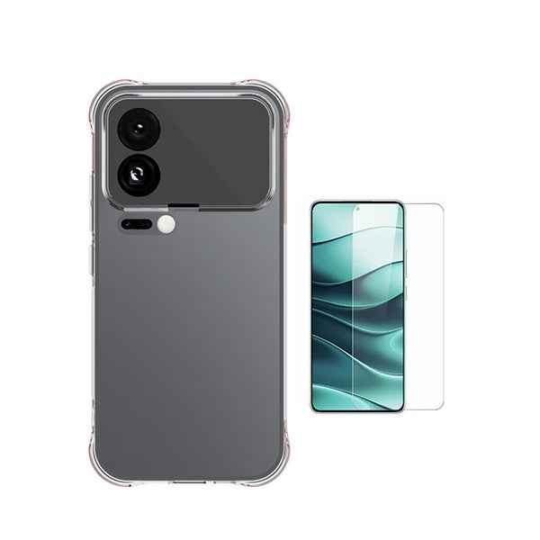 Kit Capa Superprotect Anti-Shock + Película de Vidro Clearglass PHONECARE Para Xiaomi 17 Pro 5G - Transparente