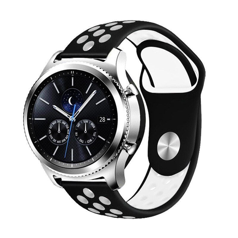 Bracelete Sportystyle PHONECARE Para Honor Watch 6 - Preto / Branco
