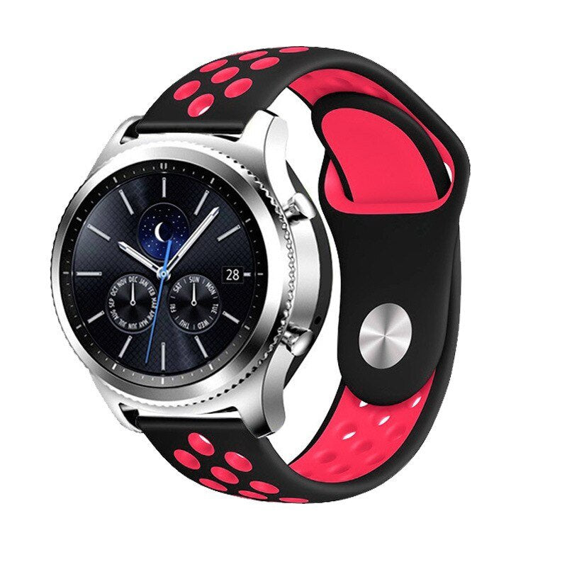 Bracelete Sportystyle PHONECARE Para Honor Watch 6 Plus - Preto / Vermelho