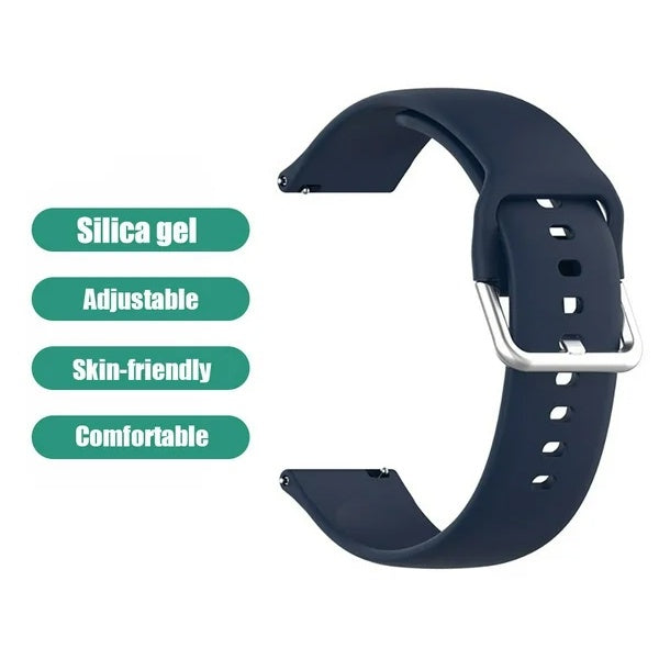 Bracelete Smoothsilicone Com Fivela PHONECARE Para Garmin Venu 4 - 45 mm - Azul Escuro