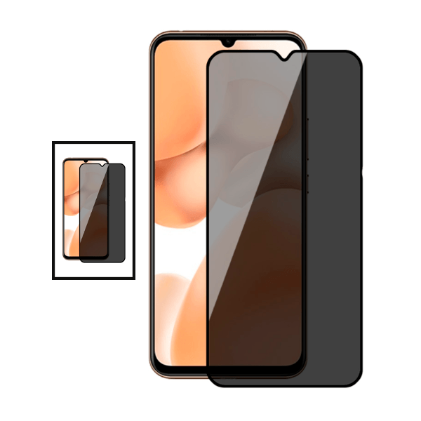 Kit 2 Películas de Vidro Anti-Spy para Xiaomi Redmi A2 - Transperente/Preto