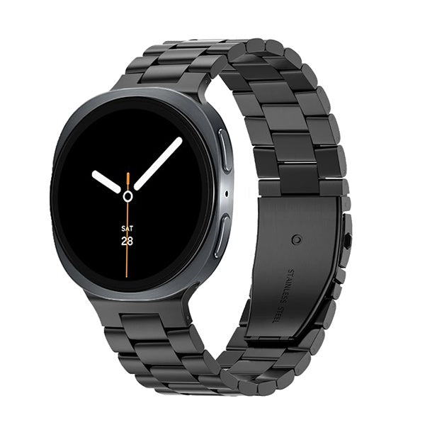 Bracelete Aço Stainless Lux + Ferramenta PHONECARE Para Samsung Galaxy Watch8 - 44mm - Preto