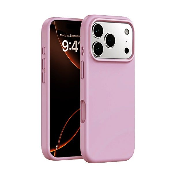 Kit 2x Capa Silicone Líquido PHONECARE Para Apple iPhone 17 Pro Max - Preto / Rosa