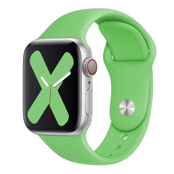 Bracelete Smoothsilicone PHONECARE Para Apple Watch Series 12 - 46mm - Verde Alface