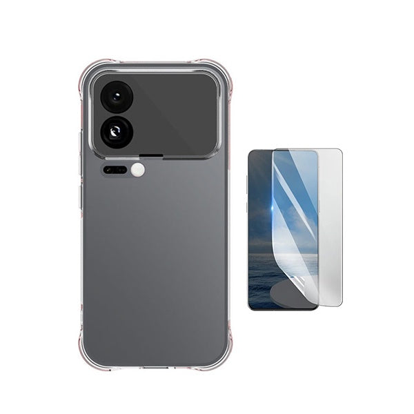 Kit Capa Superprotect Anti-Shock + Pelicula Hydrogel Frente PHONECARE Para Xiaomi 17 Pro 5G - Transparente