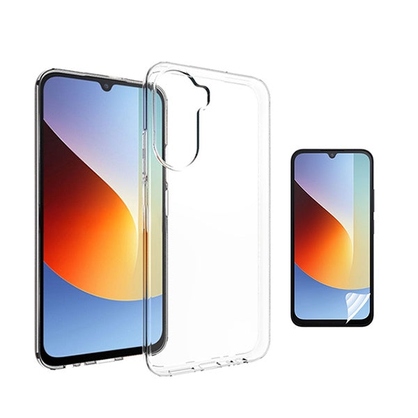 Kit Capa Superprotect Anti-Shock + Pelicula Hydrogel Frente PHONECARE Para Xiaomi Redmi A7 Pro - Transparente