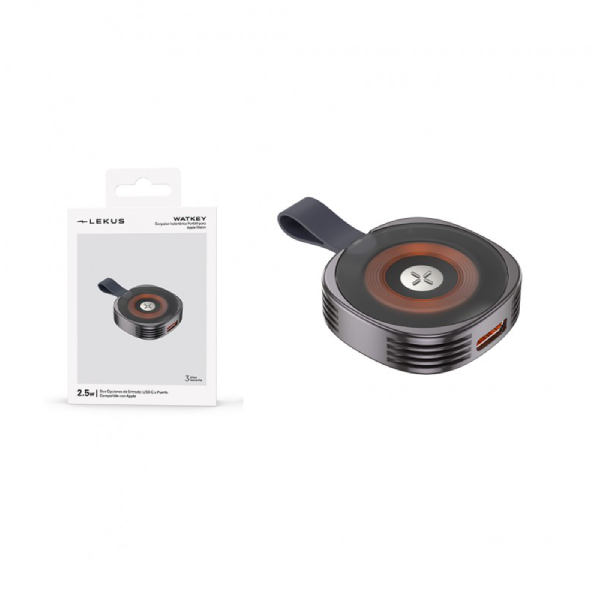 Carregador Magnetic Portátil Watkey Lekus Para Apple Watch Series 12 - 42mm - Branco