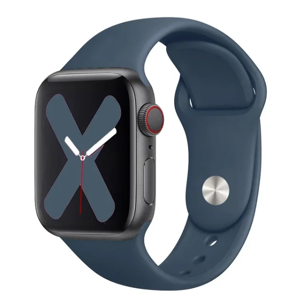 Bracelete Smoothsilicone PHONECARE Para Apple Watch Series 12 - 46mm - Azul Escuro
