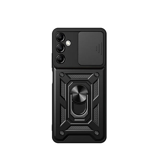 Capa Magnetic Military Defender Slide Window Anti-Impacto para Samsung Galaxy A15 - Preto