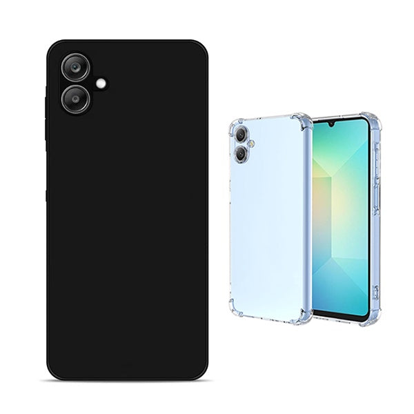 Kit Capa Silicone + Superprotect PHONECARE Para Samsung Galaxy A07 - Preto / Transparente
