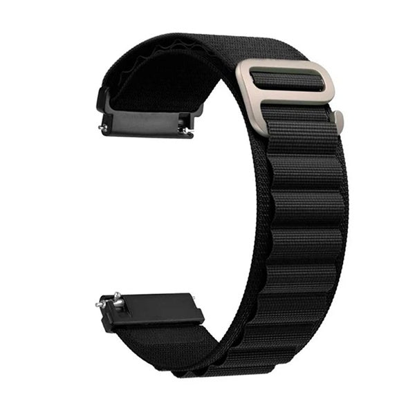 Bracelete Nylonsense Alpine M (Pulso de 145mm a 190mm) PHONECARE Para Honor Watch 6 Plus - Preto