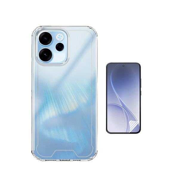 Kit Capa Superprotect Anti-Shock + Pelicula Hydrogel Frente PHONECARE Para Oppo Reno15 FS - Transparente