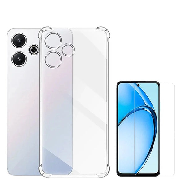 Kit Capa Superprotect Anti-Shock + Película de Vidro Clearglass para Xiaomi Redmi 13 5G - Transparente