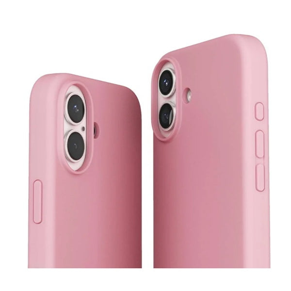 Kit Vidro Anti-Spy + Capa Silicone Líquido + Suporte Magnético L PHONECARE Para Apple iPhone 17 - Rosa