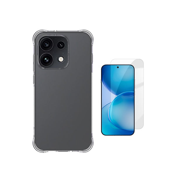 Kit Capa Superprotect Anti-Shock + Película de Vidro Clearglass PHONECARE Para Oppo Reno16 Pro - Transparente