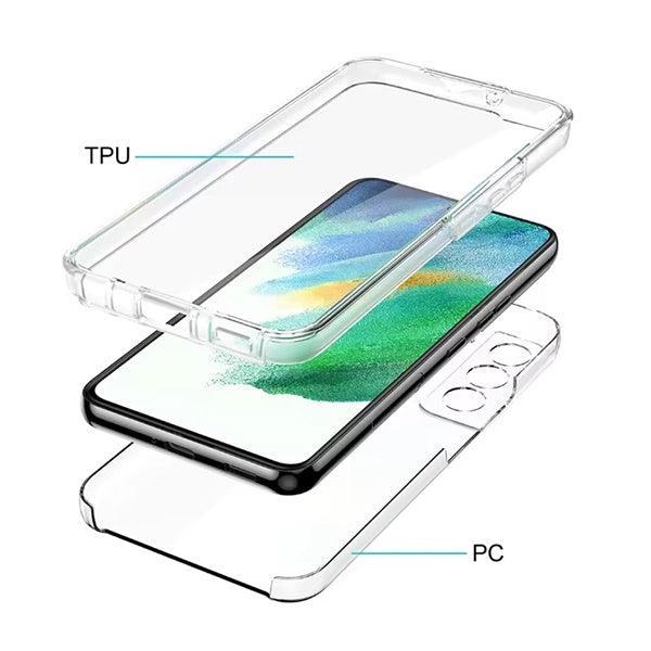 Kit Capa 360° Impact Protection + 1 Gripholder + 1 Suporte PHONECARE Para Oppo A5 5G - Transparente/Preto