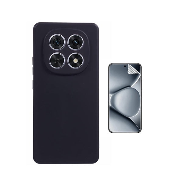 Kit Película Hydrogel Frente + Capa Silicone Líquido PHONECARE Para Xiaomi Redmi Note 15 5G - Preto