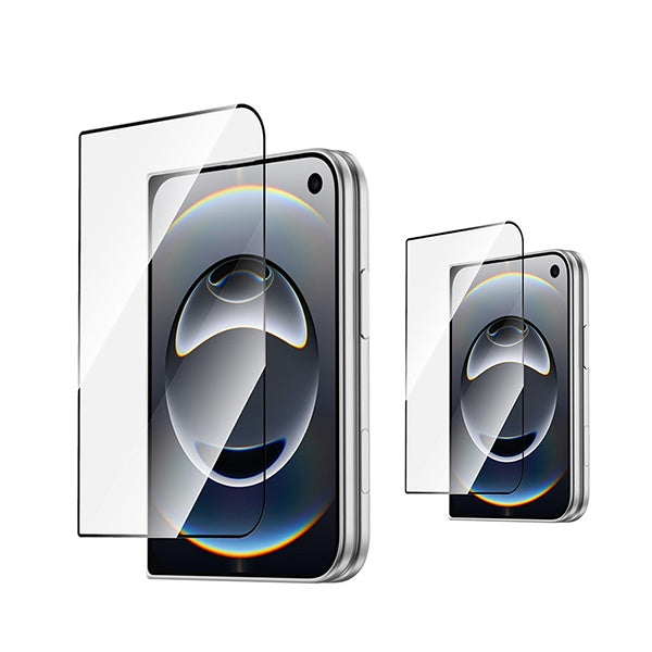 Kit 2 Vidros Premium Full Cover PHONECARE Para Apple iPhone Duo
