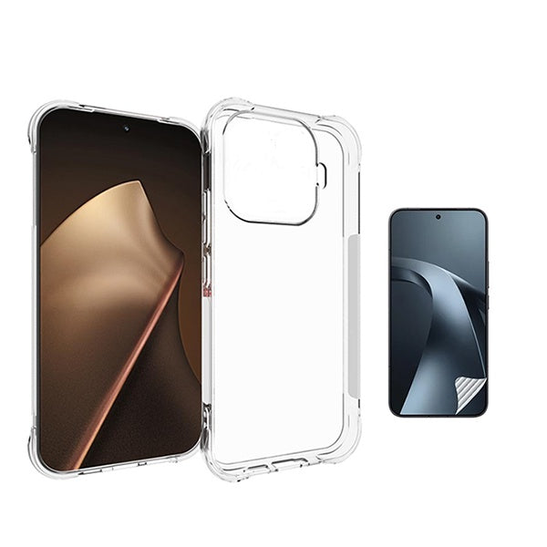 Kit Capa Superprotect Anti-Shock + Pelicula Hydrogel Frente PHONECARE Para Xiaomi 17T 5G - Transparente