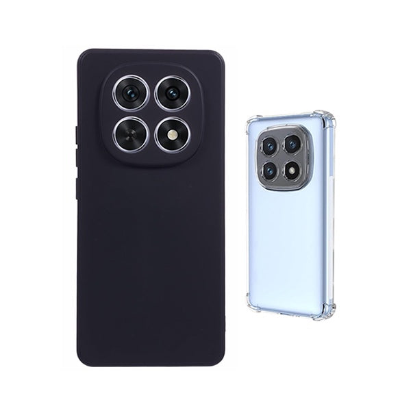 Kit Capa Silicone + Superprotect PHONECARE Para Xiaomi Redmi Note 15 5G - Preto / Transparente