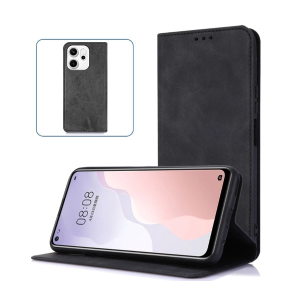 Capa Magneticflipwallet PHONECARE Para Oppo Reno14 F 5G - Preto