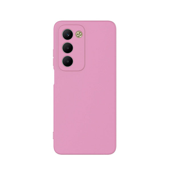 Kit Vidro Clearglass + Capa Silicone Líquido + Suporte L PHONECARE Para Xiaomi Redmi 15 5G - Rosa